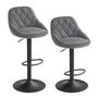 WOLTU Barhocker 2er Set – höhenverstellbar, drehbar, Dunkelgrau