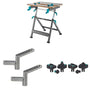 wolfcraft Master 650 Ergo Spann- und Arbeitstisch - Höhenverstellbar. Grau-braun.