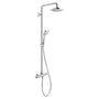 hansgrohe Metropol Einhebel-Wannenarmatur Unterputz - Mattschwarz. Mattschwarzer Einhebelmischer mit quadratischer Rosette. Reguliert Wasserfluss und Temperatur für die Badewanne.