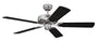 Cyclone 132cm Deckenventilator - Gebürsteter Stahl