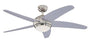 BENDAN Deckenventilator 132cm Chrom - Ventilator mit Lampe