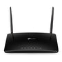 TP-Link Archer MR550 4G+ LTE Router - SIM Dual-Band AC1200. Schwarzer Router mit Antennen, bietet AC1200 WLAN über 4G+ LTE SIM.