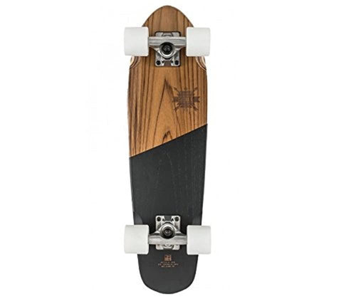 Globe Blazer 26 Cruiser Skateboard - Teak/Monstera. 26-Zoll Cruiser mit Teak-Deck und Monstera-Grafik zum Cruisen und für urbane Fahrten.