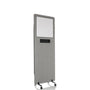 hjh OFFICE FLEXMIUT WB Mobile Trennwand - Grau 891012. Eine rechteckige, graue Trennwand. Teilt flexibel Räume in Büros und Konferenzbereichen.