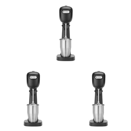HENDI Milchshake Maker Getränkemixer mit 2 Mixbechern – Schwarz. Standmixer mit zwei Edelstahl-Mixbechern zur Zubereitung von Milchshakes.