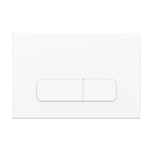 Wunderbad Drückerplatte 2-Mengen für Geberit Sigma/Delta - Weiss Matt