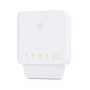 Ubiquiti UniFi Switch Flex USW-Flex 5-Port Gigabit PoE Switch. Weißes, kompaktes Gehäuse für Daten- & Stromversorgung (PoE) von 5 Geräten.