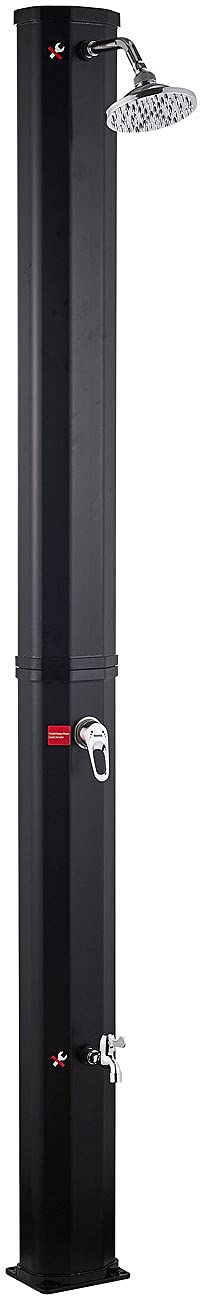 Semptec Urban Survival Technology Solardusche Gartendusche 35L, schwarzer Beutel mit Schlauch und Duschkopf. Erhitzt Wasser mit Sonnenenergie zum Duschen im Freien.