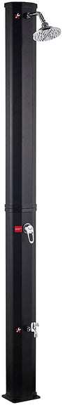 Semptec Urban Survival Technology Solardusche Gartendusche 35L, schwarzer Beutel mit Schlauch und Duschkopf. Erhitzt Wasser mit Sonnenenergie zum Duschen im Freien.