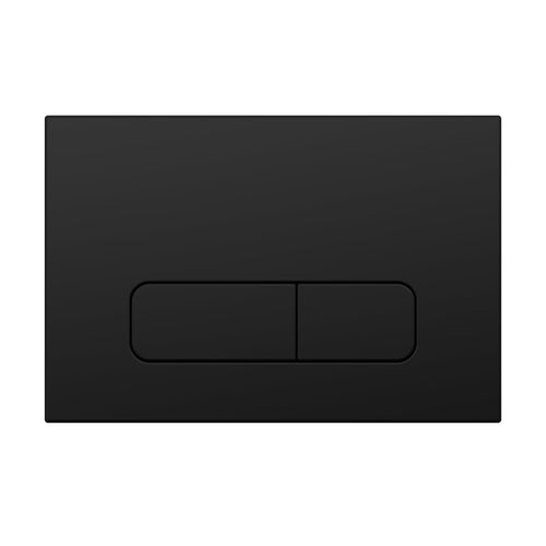 Wunderbad Drückerplatte Kompatibel mit Geberit Duofix Sigma/Delta/Basic, Betätigungsplatte für 2-Mengen-Spülung (Schwarz Matt)