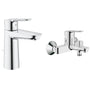 GROHE BauEdge Einhand-Wannenbatterie und BauEdge Einhand-Waschtischbatterie