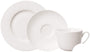 Villeroy & Boch Twist White Kaffee-Set, 18-tlg., Premium Porzellan, in weißer, runder Form. Es dient zum Servieren von Kaffeegetränken für 6 Personen.