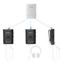 Avantree Audiplex: Kabelloses Audio Sender Set - Multi-Empfänger. Schwarzes Sender- und Empfänger-Set für drahtlose TV-Audioübertragung.