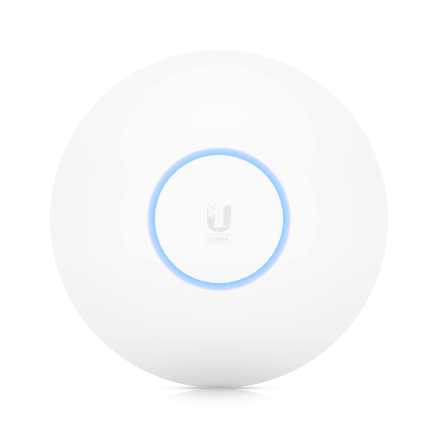 Ubiquiti Networks U6 Pro WiFi 6 Access Point PoE 4.8 Gbit/s – Weiss. Rundes, weißes Gerät zur Erweiterung des WLAN-Netzwerks per PoE.