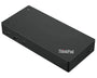 Lenovo ThinkPad USB-C Dockingstation Gen2 - UK 40AS0090UK: schwarze Dockingstation, verbindet Peripherie/Displays.
