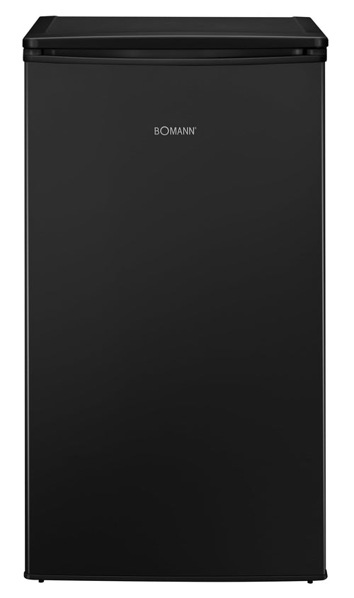 Bomann GS 7256 Mini Tiefkühlschrank 60L – Schwarz. Kompakter, schwarzer Gefrierschrank zum Einfrieren und Konservieren von Lebensmitteln.