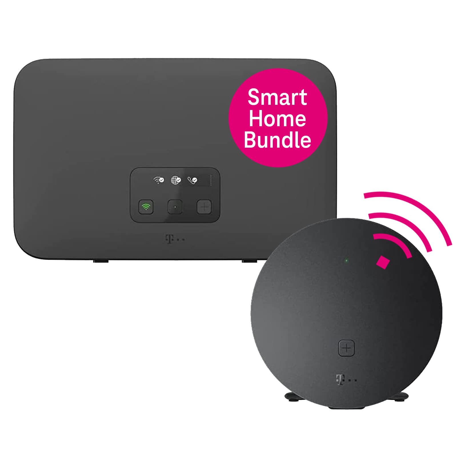 Deutsche Telekom Speedport Smart 4R Mesh Set – 1 Speed Home WLAN Repeater. Weißer, rechteckiger Router und Repeater für erweiterten WLAN-Internetempfang.