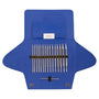 Addi Click Novel Long Case Wechselnadel Spitze quadratisch. Silberne, ergonomische Nadelspitze zum Stricken mit Addi Click Seilen.