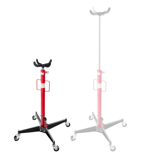 Arebos Getriebeheber Motorheber hydraulisch - 500 kg, roter Fahr-Hydraulikheber zum Positionieren von Getriebe/Motoren.