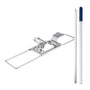 Ha-Ra Bodenexpress 42cm Bodenwischer – Edelstahl Alu-Stiel, rechteckig, silberfarben. Zur effizienten Bodenreinigung.