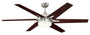Cayuga Deckenventilator 72077 - 152cm, Nickel gebürstet, Licht