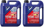 LIQUI MOLY Touring High Tech 15W-40 Mineral Motoröl - 5L Doppelpack. Zwei blaue Kanister. Schmiert und schützt PKW-Motoren optimal.