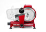 HENDI Profi Line 220 Aufschnittmaschine - 220mm Messer. Silberne Maschine mit 220mm Rundmesser zum präzisen Schneiden von Schnittgut.