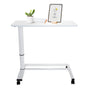 hjh OFFICE Stand II 830054 Sitz-Stehtisch höhenverstellbar weiss. Weißer Schreibtisch für sitzendes und stehendes Arbeiten.