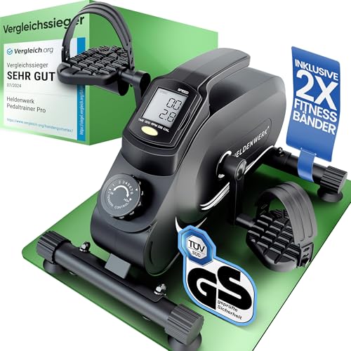 HELDENWERK Pedaltrainer PRO Set – TÜV/GS geprüft & leise