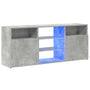 vidaXL TV Schrank Betongrau LED - Lowboard 120cm