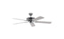 Potkuri Deckenventilator ohne Beleuchtung 132cm - Stahl Weiss. Weißer Ventilator mit Rotorblättern für Raumluftzirkulation.
