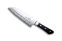 MAC Professional Santokumesser mit Kullen – 16.5 cm (MSK-65). Breites Kochmesser für präzises Schneiden von Gemüse, Fleisch, Fisch.