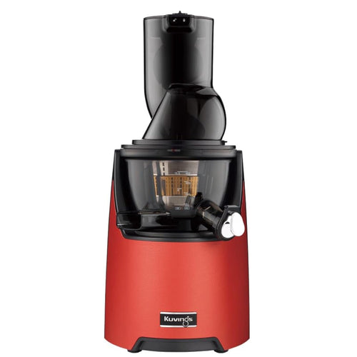 Kuvings EVO820 Signature Slow Juicer Entsafter - Matt Dark Red. Matt dunkelroter Vertikal-Entsafter zur schonenden Saftherstellung.