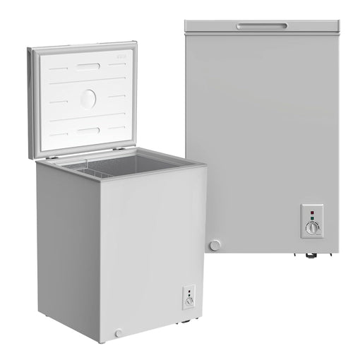 YUNA FROSTER 100 Kühl-/Gefriertruhe 4-Sterne - Silber. Silberne Truhe zum Kühlen und Gefrieren von Lebensmitteln.