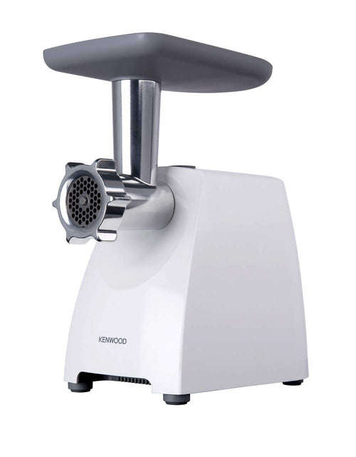 KENWOOD MG360 Elektrischer Fleischwolf, kompaktes weißes Gerät zum Herstellen von Wurst und Hackfleisch.