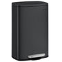 SONGMICS Mülleimer Küche 50L Treteimer Schwarz LTB050B02