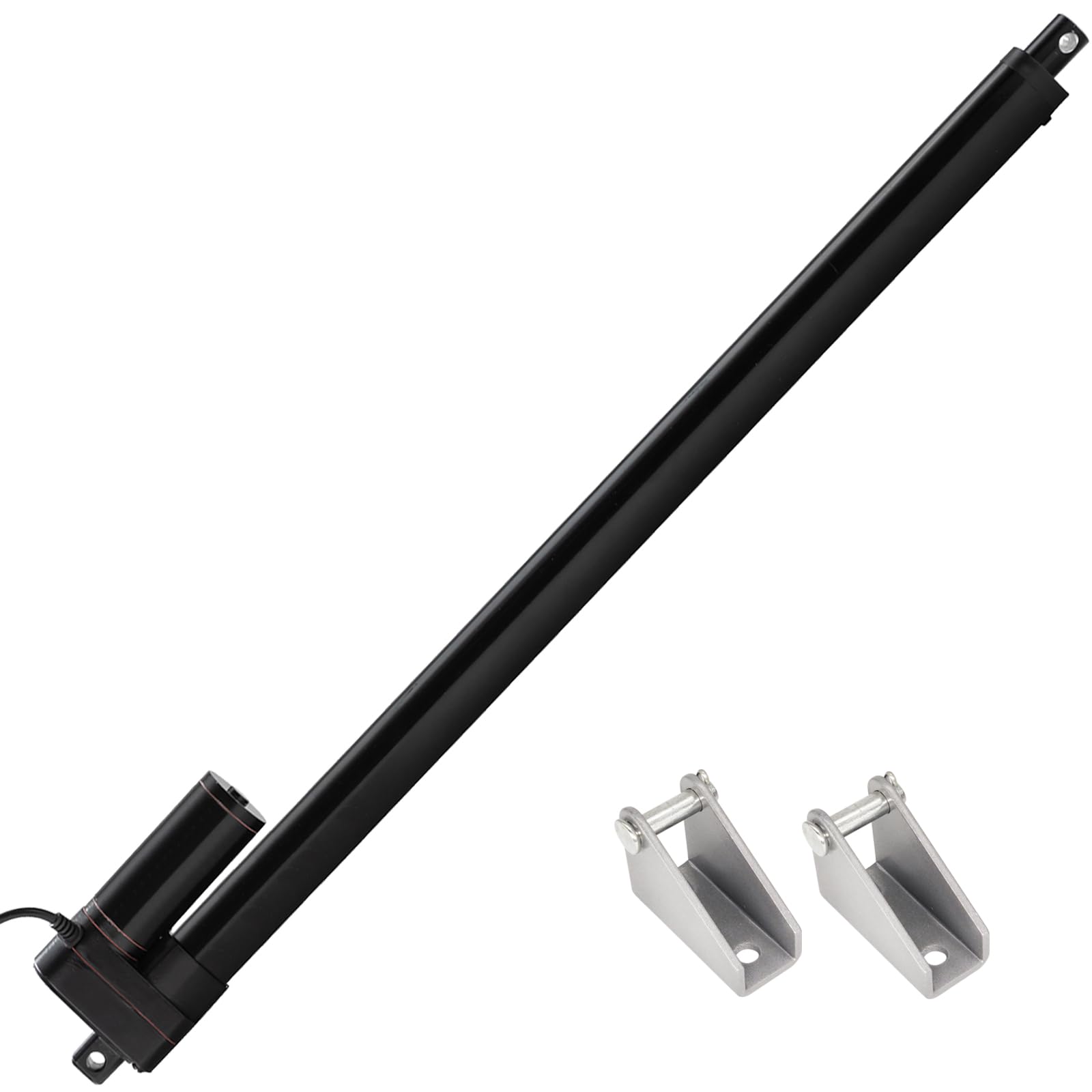 Jvnvlki Linearantrieb DC 12V 3000N 700mm Hub - IP65 Wasserdicht. Länglicher Körper mit Stange für 700mm Hub bei 3000N Kraft.