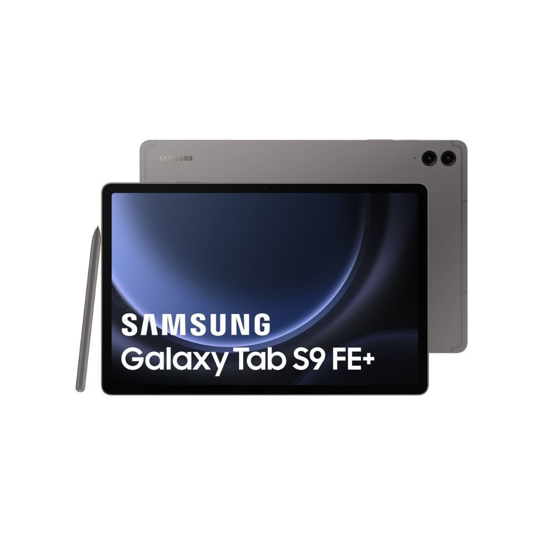Samsung Galaxy Tab S9 FE+ Wi-Fi Tablet - 128 GB. Anthrazitfarbenes Tablet für Multimedia und Produktivität.