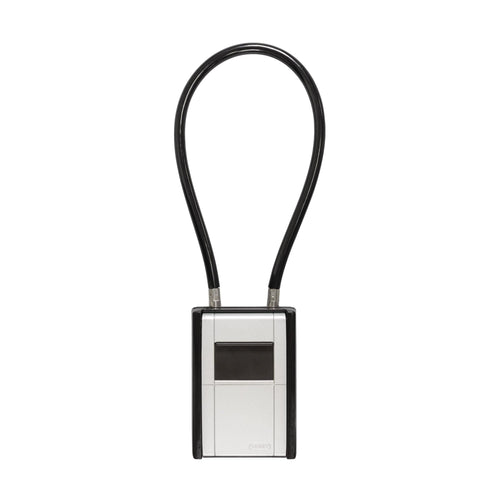 ABUS KeyGarage 797 FLEX Schlüsselkasten Zahlencode – Schwarz-Silber, rechteckig, zur sicheren Schlüsselübergabe per Zahlencode.