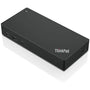 Lenovo 40AS0090EU Dockingstation, schwarz mit USB-C Anschluss. Erweitert die Anschlussmöglichkeiten eines Laptops.