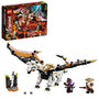 LEGO Ninjago 71718 Wu's gefährlicher Drache. Goldener Drache mit beweglichen Gliedmaßen und Flügeln. Ermöglicht Rollenspiele von Ninja-Abenteuern mit Minifiguren.