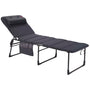 Crespo AP363 XL Air Deluxe Sonnenliege Alu - Grau. Graue Sonnenliege. Dient zur Entspannung im Garten oder am Strand.