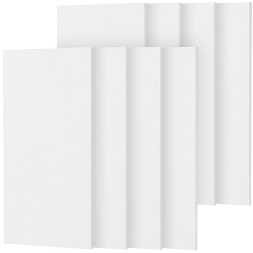 TONOR Akustikpaneele selbstklebend 120x60cm – 8er Set Weiss