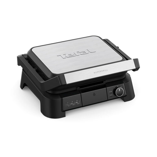 Tefal SuperGrill 3in1 Kontaktgrill - Schwarz Silber GC510DE0