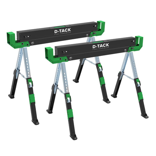 D-TACK Multifunktion Arbeitsbock faltbar höhenverstellbar – 2er-Set