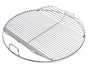 Weber Grillrost klappbar 57cm - Modell 7437. Runder, silberner Grillrost mit klappbaren Seitenteilen. Ermöglicht das Nachlegen von Holzkohle oder Räucherchips während des Grillens auf 57cm Kugelgrills.