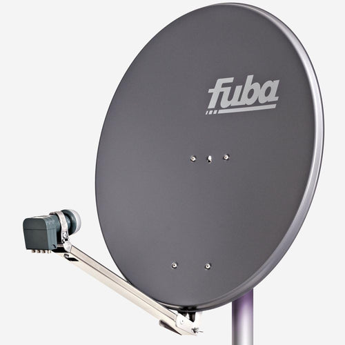 Fuba DAL 804 A Sat-Komplettset - 4 Teilnehmer, Anthrazit 80cm