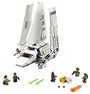 LEGO Star Wars 75094 Imperial Shuttle Tydirium. Graues Shuttle mit Flügeln, die sich verstellen lassen. Dient zum Transport von Truppen und VIPs des Galaktischen Imperiums.