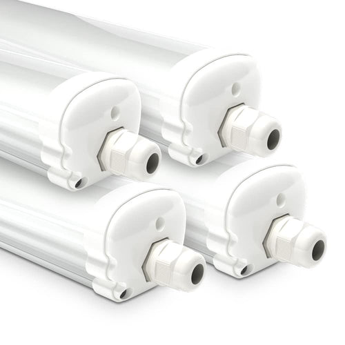 HOFTRONIC LED Feuchtraumleuchte 150cm IP65 - 4er Pack 6500K