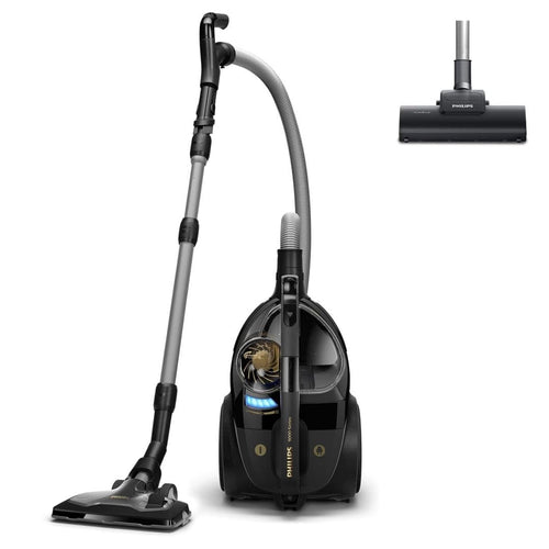 Philips Series 9000 Beutelloser Staubsauger - XB9154/09. Dunkelgrauer Zylinderstaubsauger. Reinigt Hartböden und Teppiche effizient.